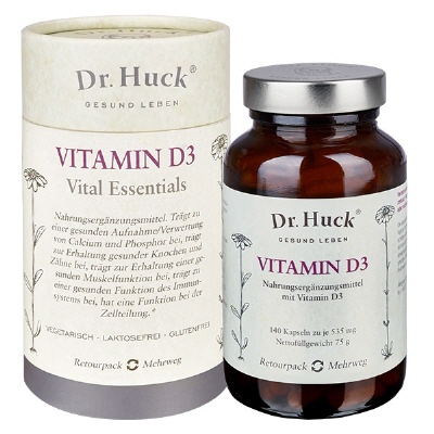 Bild Vitamin D3 Dr. Huck Kapselneln vegetarisch (noWaste)